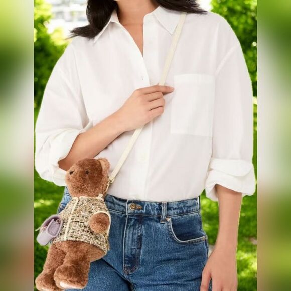 KATE SPADE NWT  Oh What Fun 3D Teddy Bear Crossbody Limited Edition - Picture 3 of 6